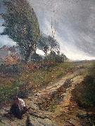 Antonio Parreiras High Wind France oil painting artist